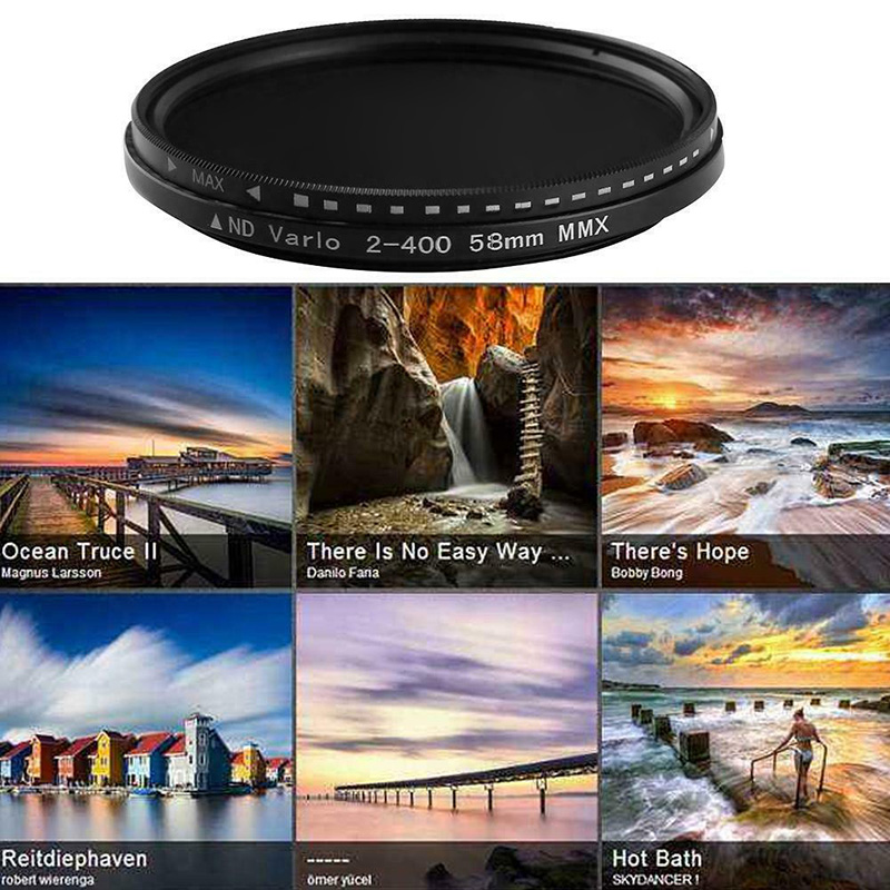 Filtre pour appareil photo reflex numérique, variateur, filtre ND Variable, densité neutre réglable ND2 à ND400 pour objectif d'appareil photo 37-82mm