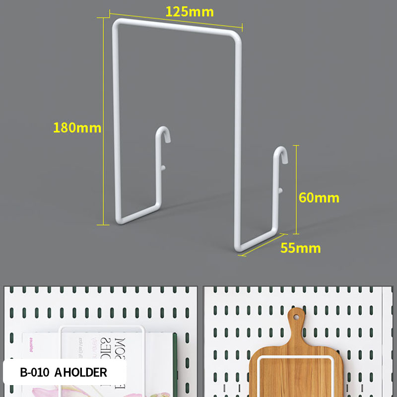 A desk - top storage pegboard for office stationery. Multiple accessories allow for freely - combined vertical display racks.: Light purple
