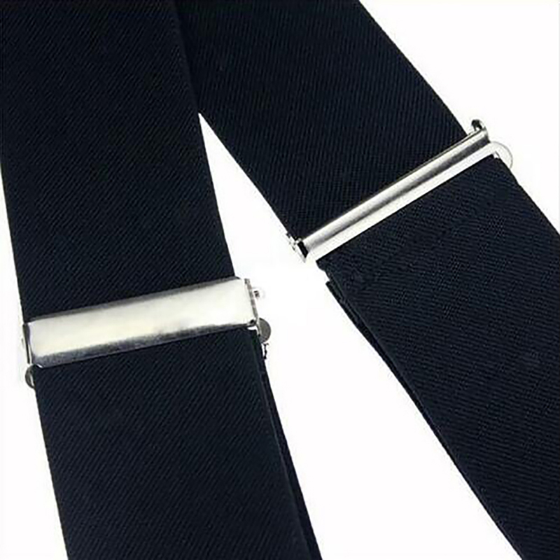 35/25/20mm Brede Mannen Bretels Hoge Elastische Verstelbare 4 Sterke Clips Jarretel Zware X terug Broek Bretels