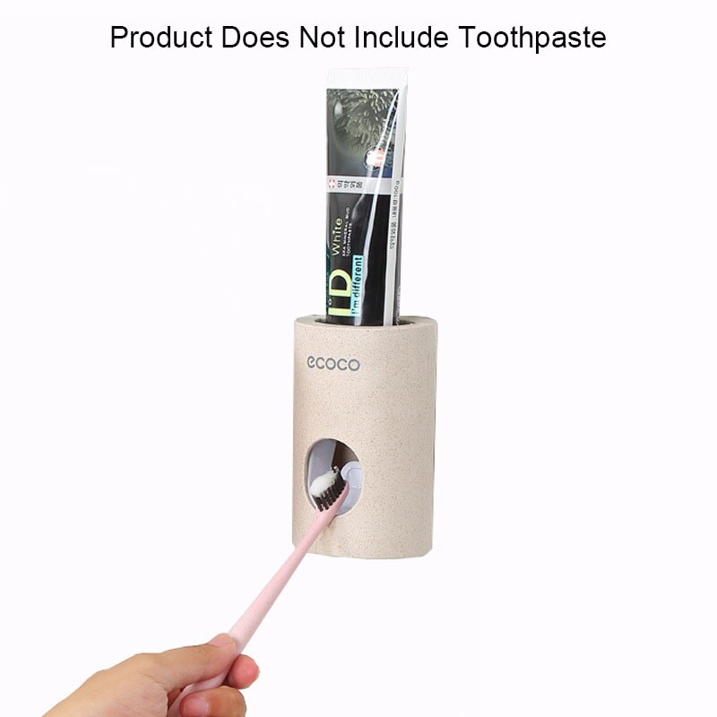 Automatic Toothpaste Dispenser No punching Waterproof Toothbrush Storage Organizer Holder Bathroom Storage Accessories: Default Title