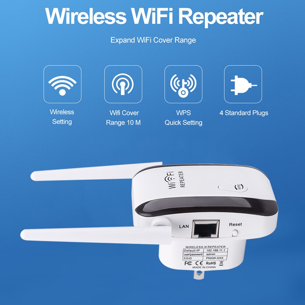 Kebidu 300Mbps amplificatore Wi-Fi a lungo raggio 2.4G ripetitore WiFi Wireless Extender Wifi Booster segnale Wifi ripetitore Router Wifi nuovo
