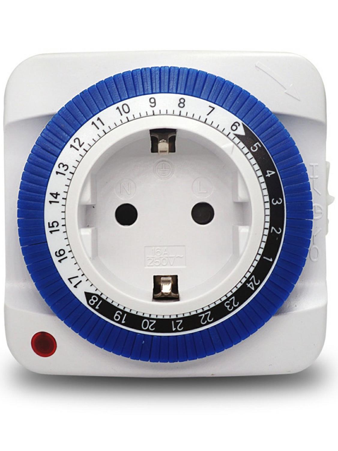 24 Hours EU Plug Smart Timer Switch Socket Washing Machine Heater Timing Automatic Power Off Household Intelligent Timing Tools: Default Title