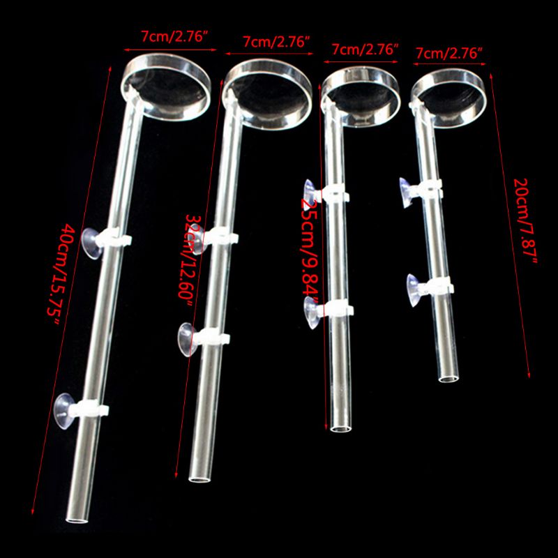 D08D Acrylic Shrimp Feeding Dish Tray Fish Food Feeder Aquarium Fish Tank Feeding Tube Background Decoration