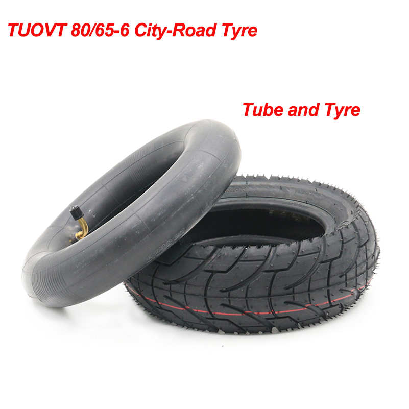 255x80 Electric Scooter Off-road Tire 10x3.0 Thickened Widened Inner Outer Tyres 80/65-6 for Speed Grace 10 Zero 10x KuGoo M4: D tube and tyre