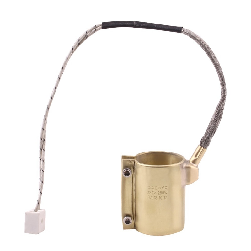 Pièces de Machine de moulage par Injection de Type de ceinture de buse en laiton de 220V 280W 40x60mm pour la Machine de moulage par Injection