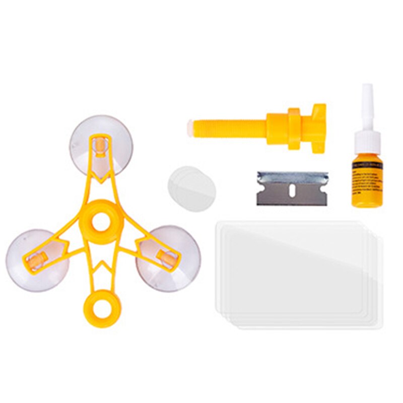 Windshield Repair Kit DIY Car Window Glass Scratch Crack Restore Repair Tool Car Window Screen Polishing Resin Sealer Kit: Default Title