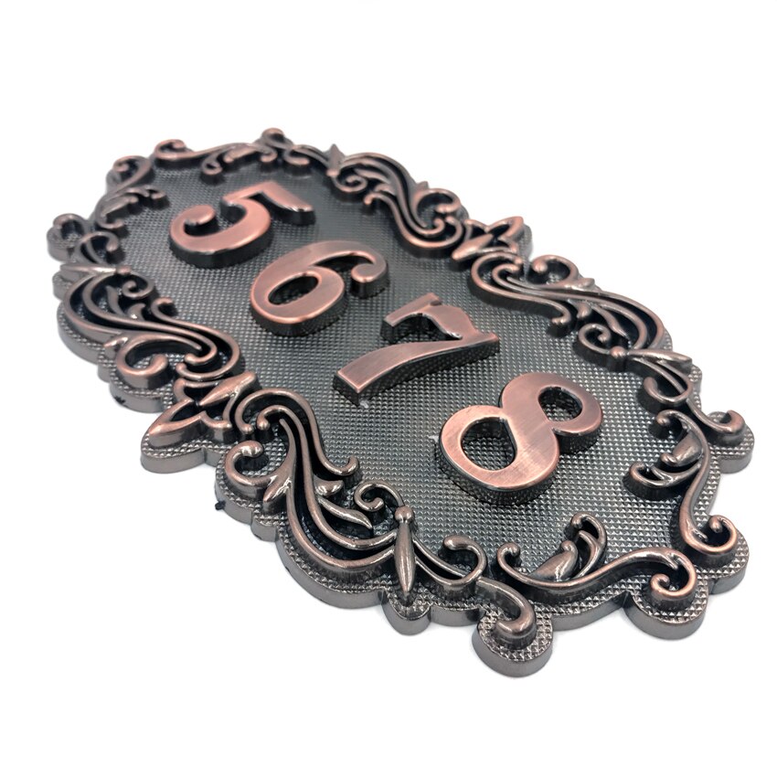 Huis Nummer; Europese stijl Deur Teken; Gate Nummer; Maatwerk; 3 tot 4 nummers; Appartement, huis, Hotel, Villa deur plaat,