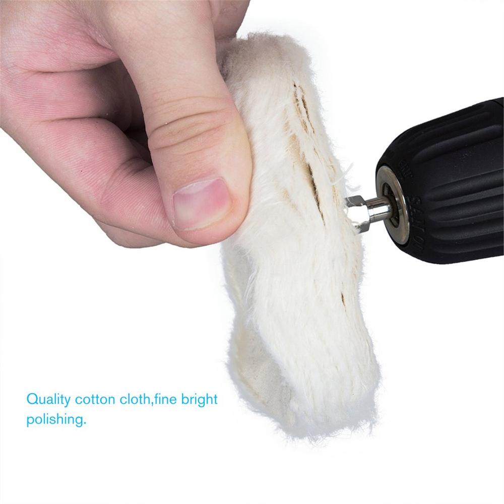 9Pcs Polishing & Buffing Pad Polishing Mop Kit with Shank for Mag Wheels, Manifold, Aluminum, Stainless Steel, Chrome Pack