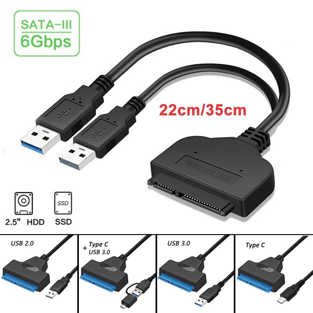 Usb Sata Kabel Sata 3 Naar Usb 3.0 Adapter Computer Kabel Connectoren Usb Adapter Sata Kabel Ondersteuning 2.5 Inch Ssd hdd Harde Schijf