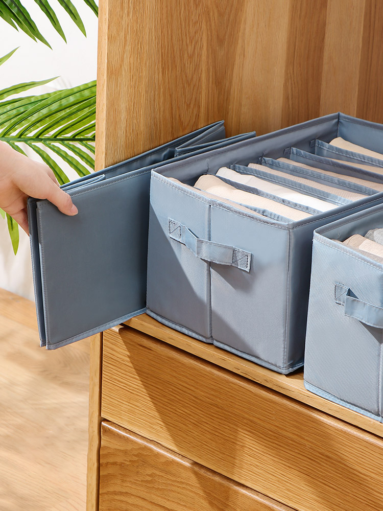Collapsible Clothing Organizer Clothes Pants Storage Box Closet Drawer Wardrobe Underwear Socks T-Shirt Storage Organizers
