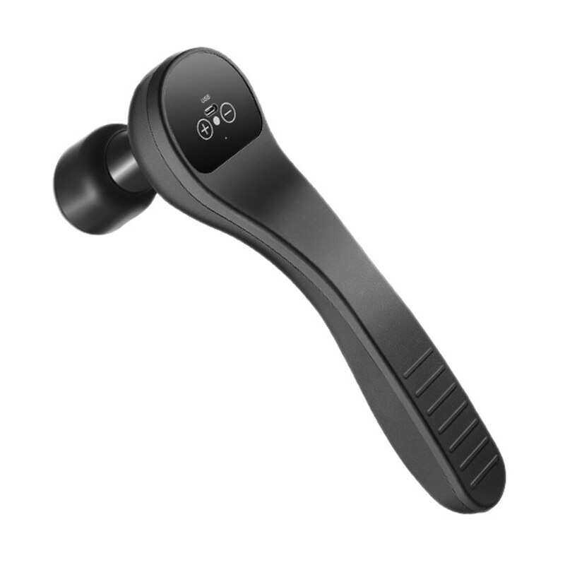 Mini Electric Massager Muscle Massager Head Vibration Massager Relax Deep Tissue Slimming Fascial Tools USB: black