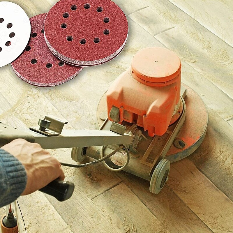 225Mm Sanding Discs,25Pcs P120 Grit 10 Hole Round Sandpaper Pads,For Drywall Sander Long-Neck Sander Sanding Giraffe