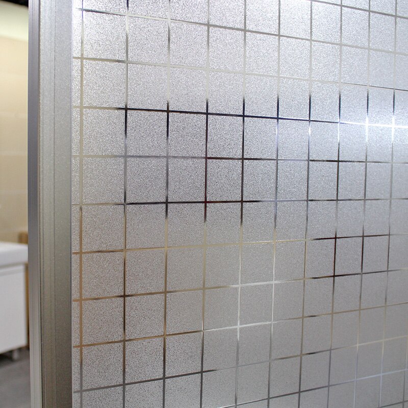 Non-adhesive static glass film frosted tile sticker window sticker sunscreen Chinese zigzag pattern window pvc film: C / w 50cm x H 100cm