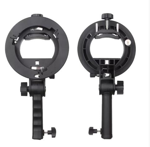 Soporte de agarre de mano tipo S Bowens S soporte de montaje para Speedlite Flash Snoot Softbox Beauty Dish Honeycomb