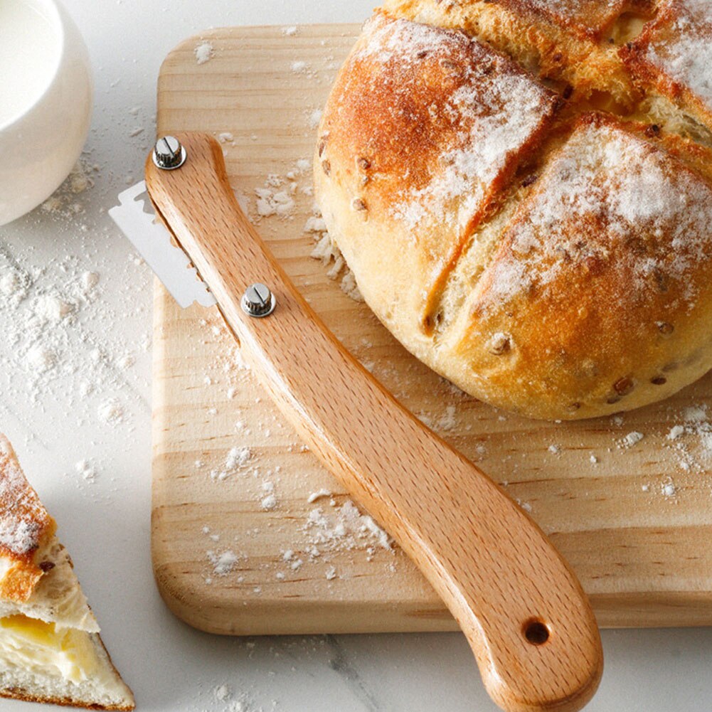 Bread Baking Tool Set Curved Bread Cutter Flour Coil Mixer Flour Scraper Pizza Biscuit Cookie Toast Baking Tool Set Home Baker