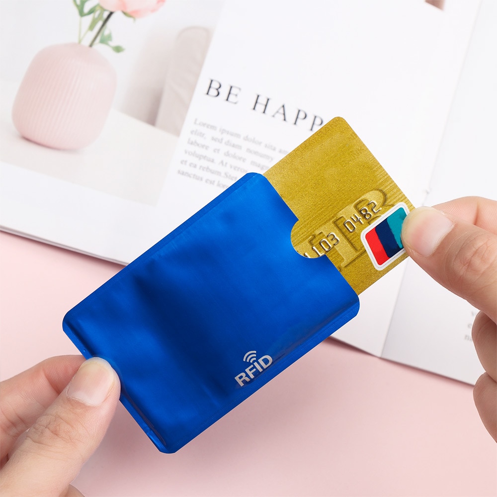 10PCS RFID Credit Card Protector Anti Theft Blocking Card holder Sleeve Skin Case Covers Protection Bank Card Case