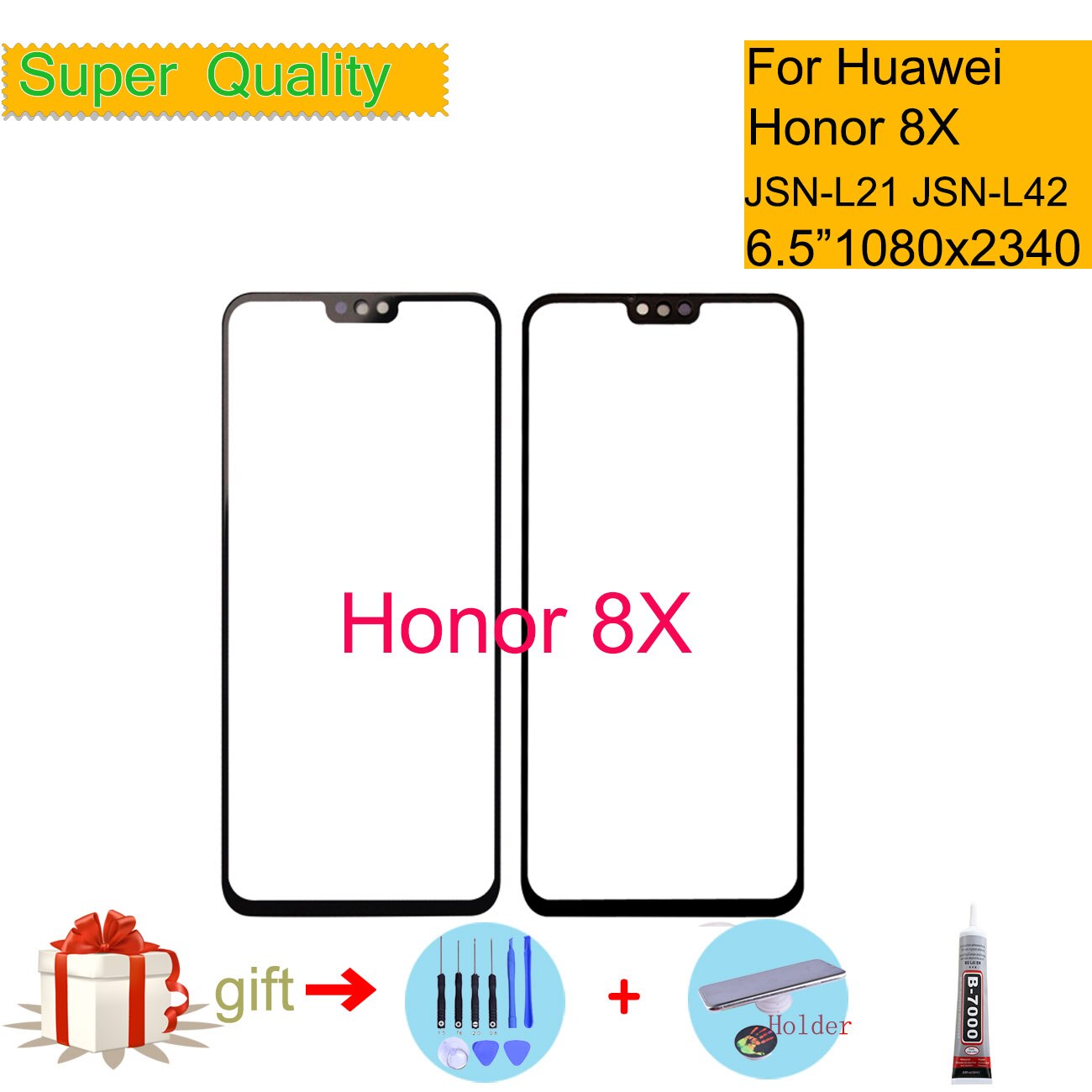 Voor Huawei Honor 8X JSN-AL00 JSN-AL00a Touch Screen Touch Panel Voor Outer Glas Voor Honor 8X LCD Glas Lens Vervanging