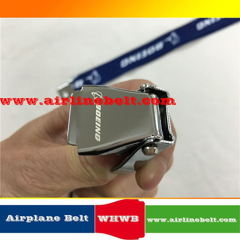Blauw Boeing seat belt vliegtuig gesp lanyard met ID case houder voor pilot flight crew airman luchtvaart kantoor persoonlijkheid