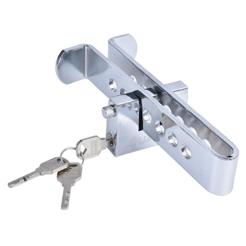 Beveiliging Auto Stuurslot Auto Rem Koppeling Pedaal Lock Anti-Diefstal Auto Gaspedaal Stuurslot + 3 toetsen