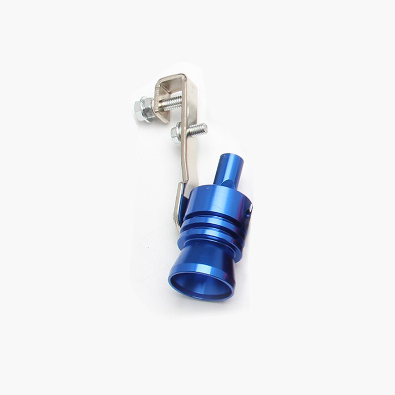 XL Universal Car Turbo Whistle Motorcycle Refitting Turbo Whistle Exhaust Pipe Sound Turbo Tail Auto Car Blow-off Valve Whistle: Blue M