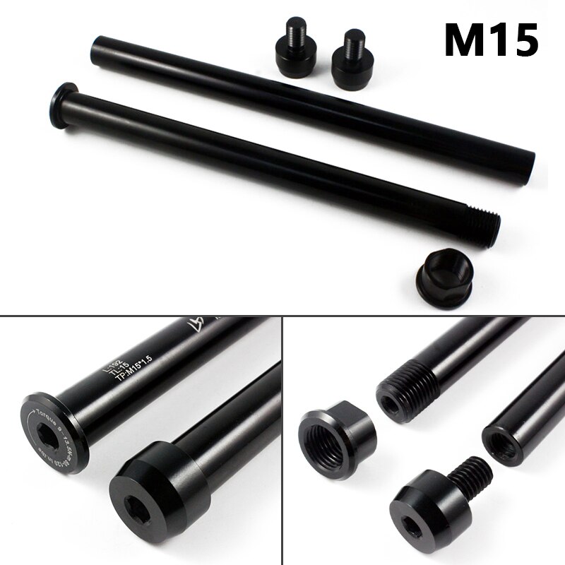 Fiets Steekas Fatbike As Spiesjes Fiets Hubs Buis As Quick Release Voor Achteras M12 M15 P1.5 P1.75 Bike accessoires