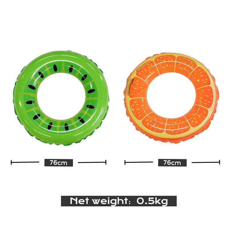 76Cm Zomer Strand Oranje Opblaasbare Zwemmen Ring Opblaasbaar Zwembad Float Cirkel Volwassen Kinderen