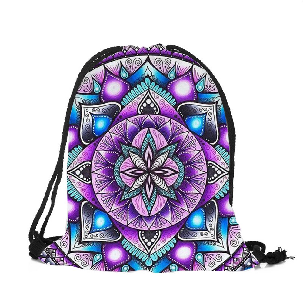 Mandala Blumen Druck Rucksack Neue Rucksack Männer Frauen unisex Schulter Tasche täglichen büro nützlich