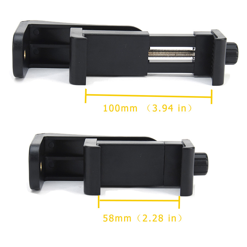 Tripod Mount/Cell Phone Clipper Vertical Bracket Smartphone Clip Holder 360 Adapter For iPhone For Samsung Mobile Cell Phone