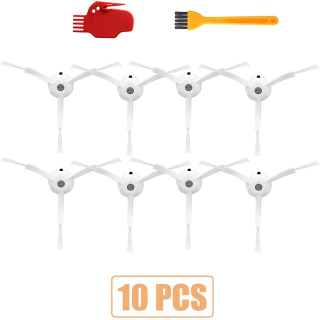 Kits d'accessoires pour xiaomi Roborock S50 S51 E25 S5 E20 C10 Roborock Robot pièces d'aspirateur filtre brosse latérale rouleau brosse: BEIGE