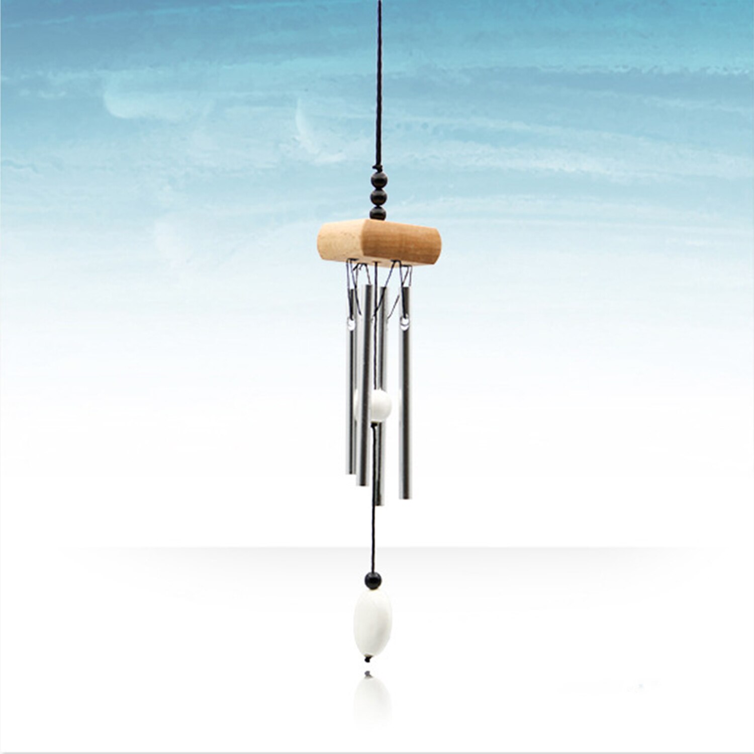 Wind Spinner Mental Wind Chime Outdoor Hanging Ornament Garden Hanging Decor Wind Spinner Stainless Garden Christmas Decor: Dark Grey