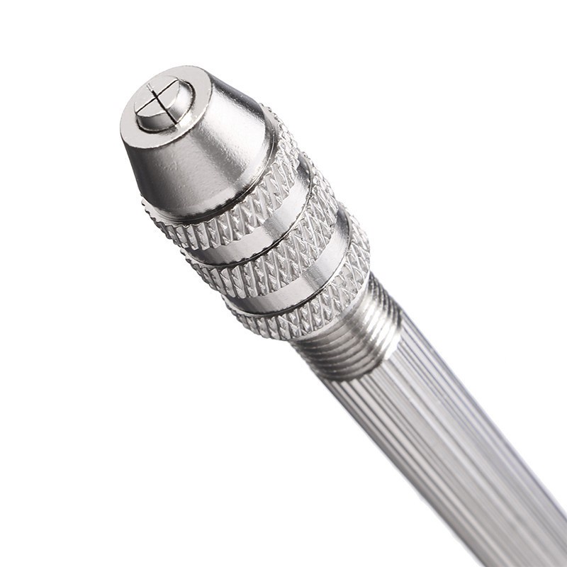 Vastar – perceuse à main en aluminium, Mini perceuse à main en aluminium, foret manuel pour bijoux, artisanat, outils pour le travail du bois, foret 11 pièces 1-3mm