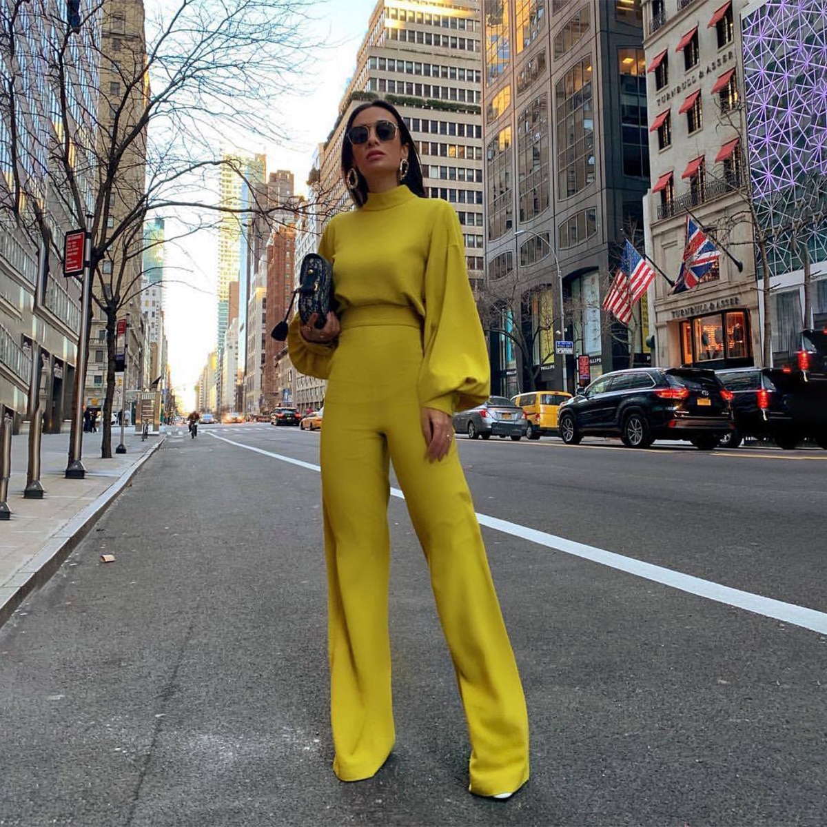 Efterår street langærmet solid sort bodysuit spandex overalls med rullekrave til kvinders barboteuse femme jumpsuits