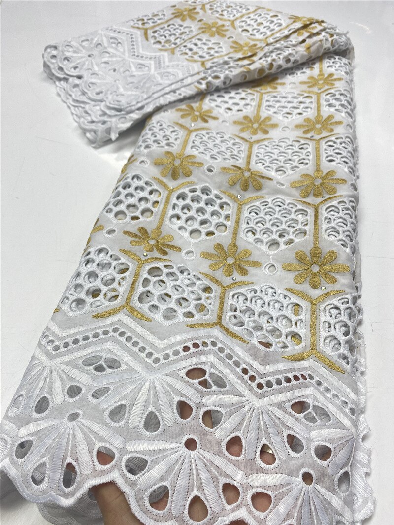 Swiss Voile Lace In Switzerland African Lace Fabric For Wedding Swiss Lace Fabric For Women 100% Cotton Lace Fabric YA3650B-7