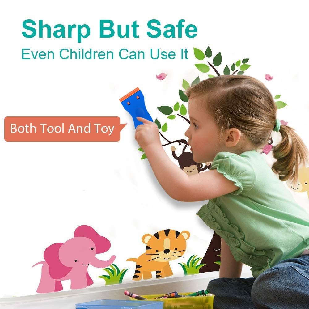 Silicone Window Door Glass Cement Scraper Tool Remover Silicone Spreader Spatula Plastic Razor Blade kitchen Accessories