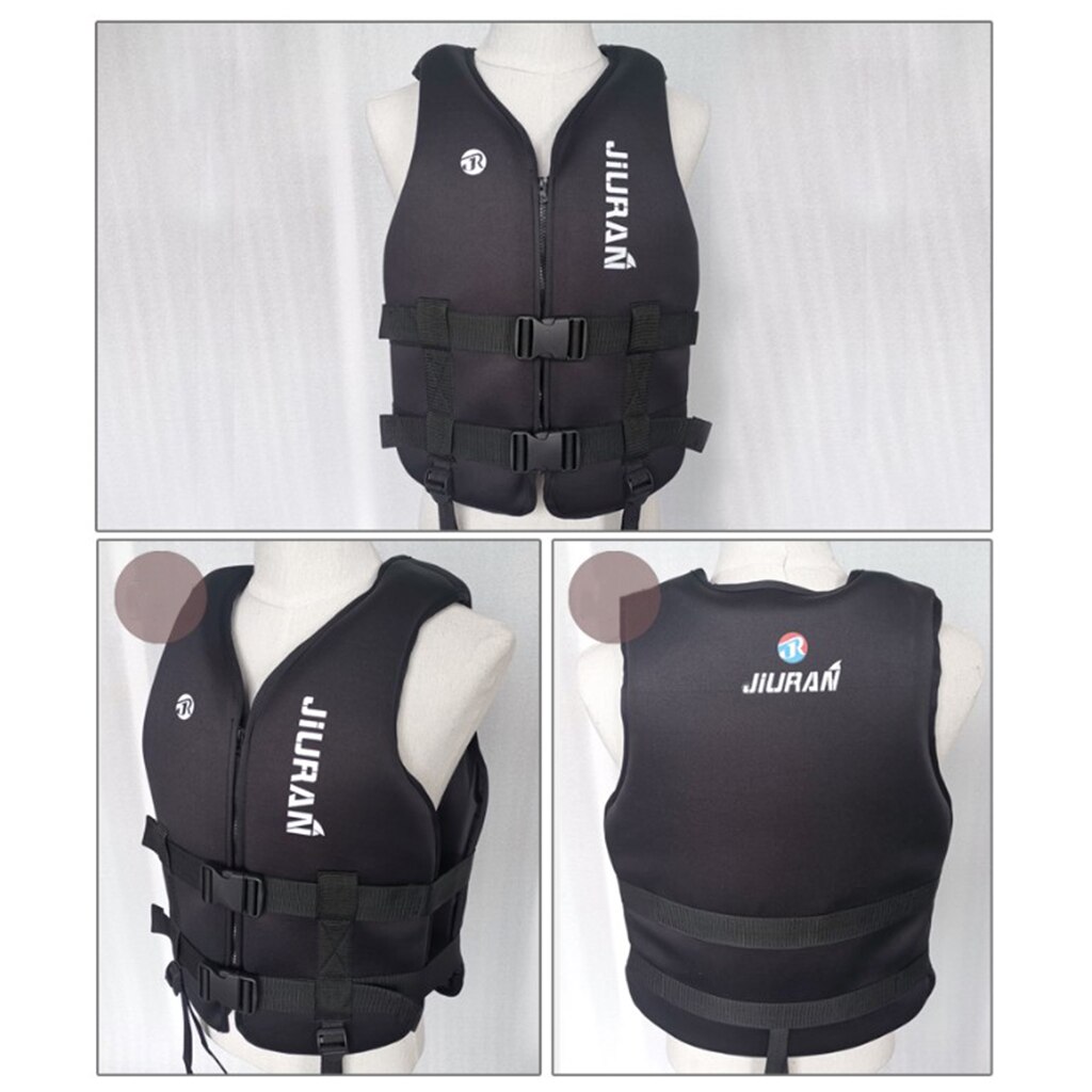 Life Vest Buoy Aid Floater Floating Floatation Device Survival Gear Floating Vest Waistcoat Water Float Buoyancy: Black M