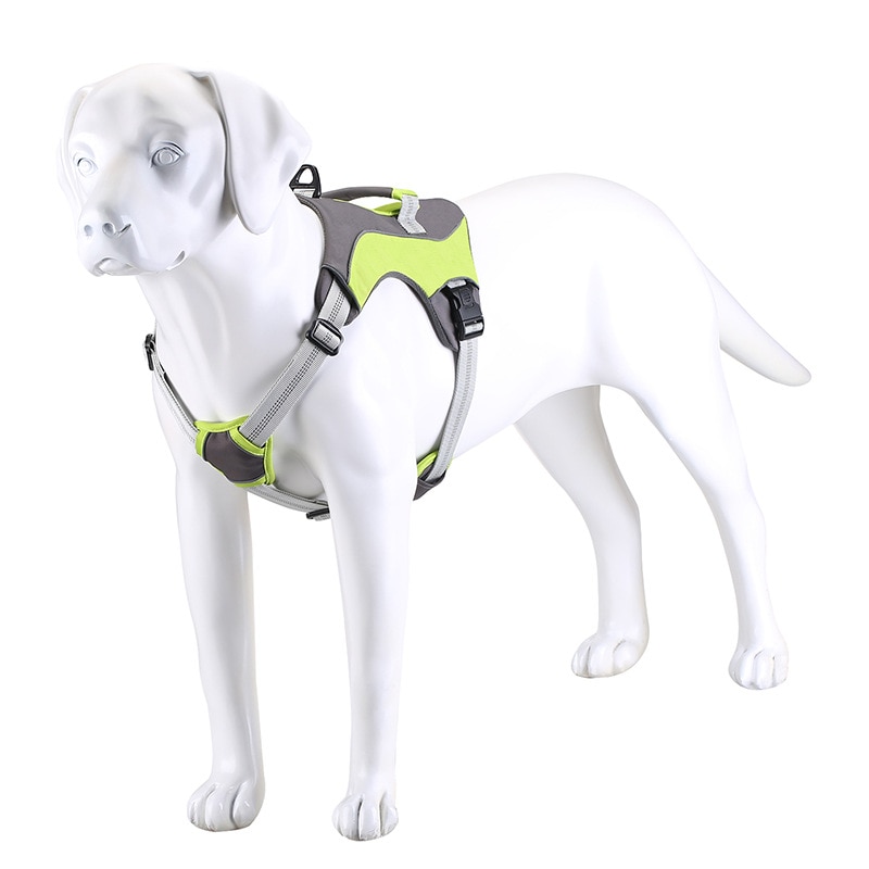 Pet Dog Harness Vest Adjustable Reflective Nylon Safety Dog Harness Soft Breathable Vest Leash Set For Small Medium Dogs