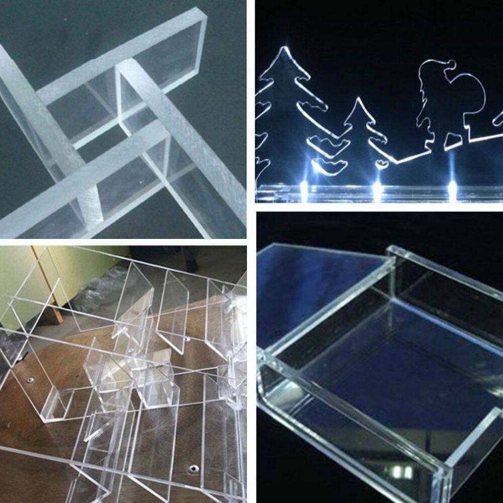 200*200mm Plexiglass Transparent Clear Acrylic 3D Lamp Accessory Board Plastic Sheet Organic Glass Polymethyl Methacrylate
