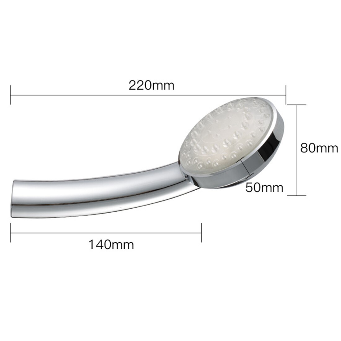 Bad bruser justerbar jetting brusehoved højtryksbesparende vand badeværelse anion filter bruser spa dyse brusehoved