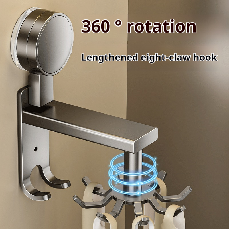 Porte-ustensile Rotatif, Outil de Cuisine, Cintre Peu Encombrant, Cuillères, Spatules, Couverts et Outils de Cuisine