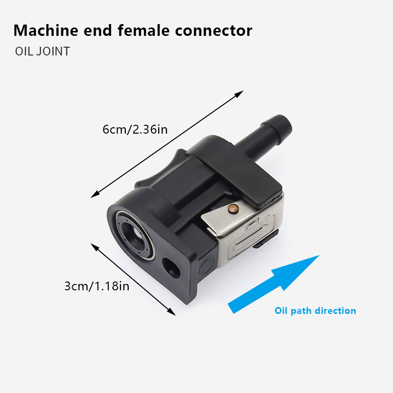 Brandstofleidingconnector buitenboordmotor ​ voor Motorboot Accessoires Vrouwelijke Slangfitting Pijp Adapter Gezamenlijke: WIT