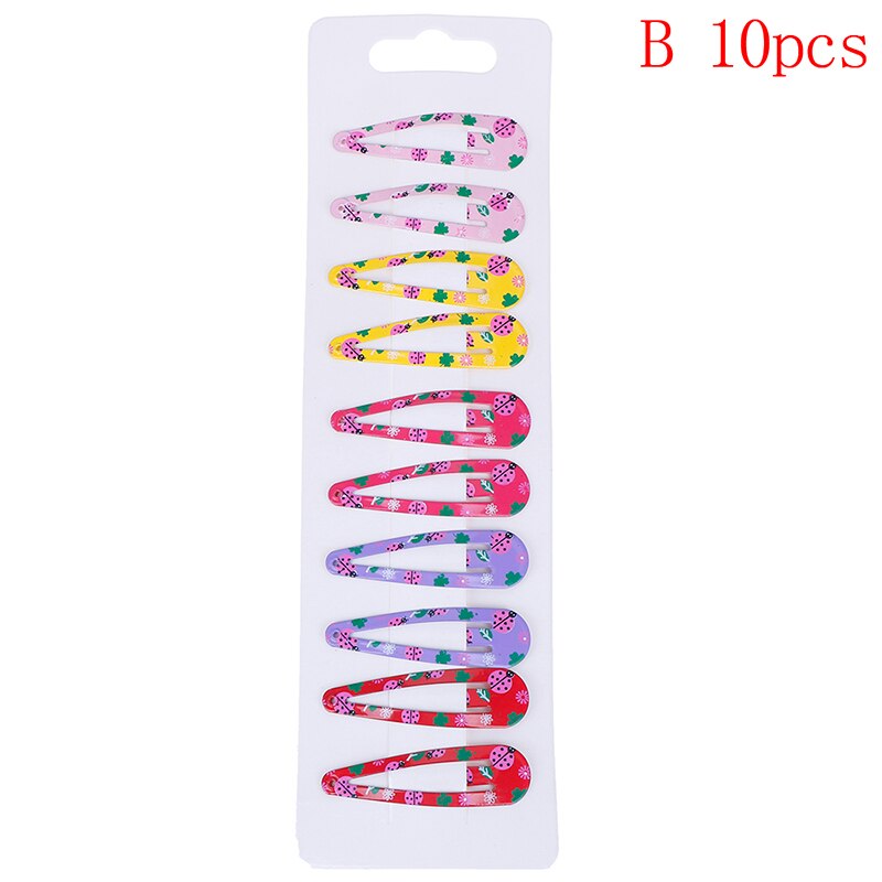 10 PCS Cartoon Hart Soort Meisjes Haarspelden Haar Clip Kinderen Hoofddeksels Kinderen Accessoires Baby BB Clips