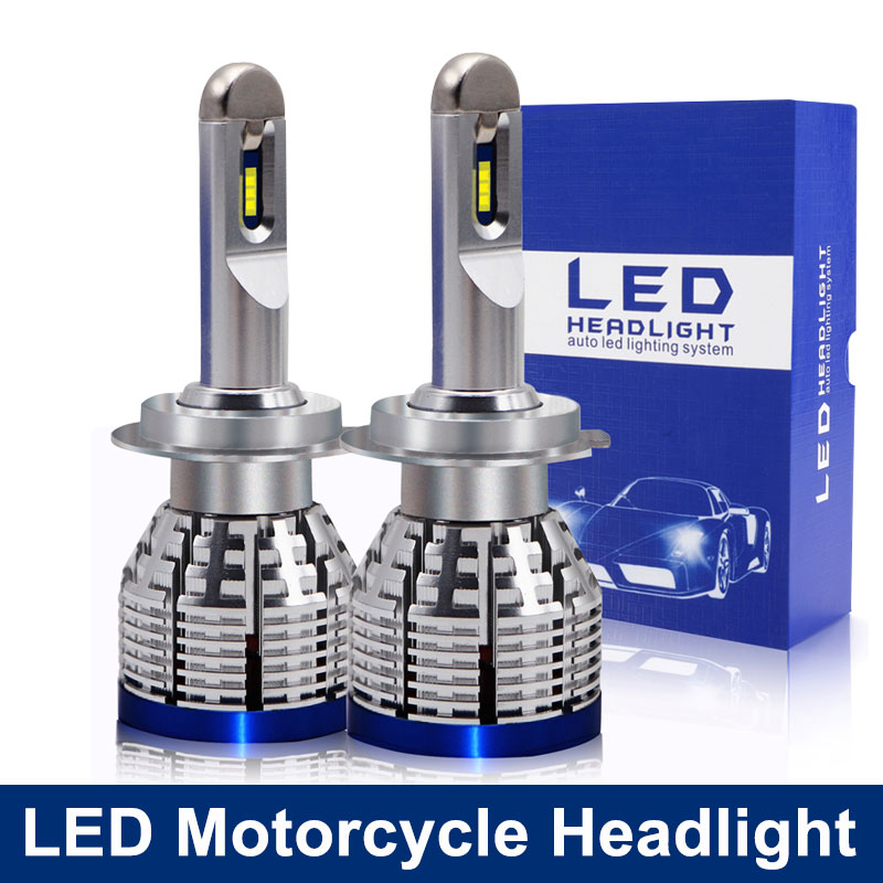 H7-bombilla de faro LED para Kawasaki, Bombilla de faro LED para Kawasaki ZX1000 EX300 EX650 Ninja ZX10R ZX6R 300 650 KLE650 Versys KLR650 ZR900 Z900 ABS 16