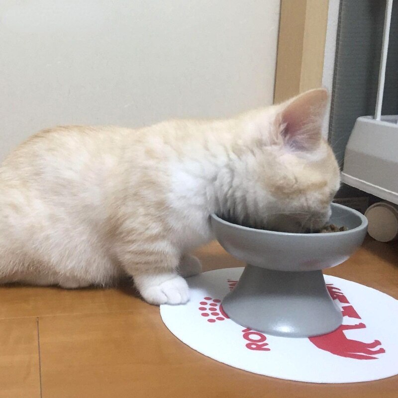 Ceramic Pet Bowl Japanese-style Cat Bowl High Foot Pet Water Food Bowls for Cat Dog Pet Feeding Dog Supplies