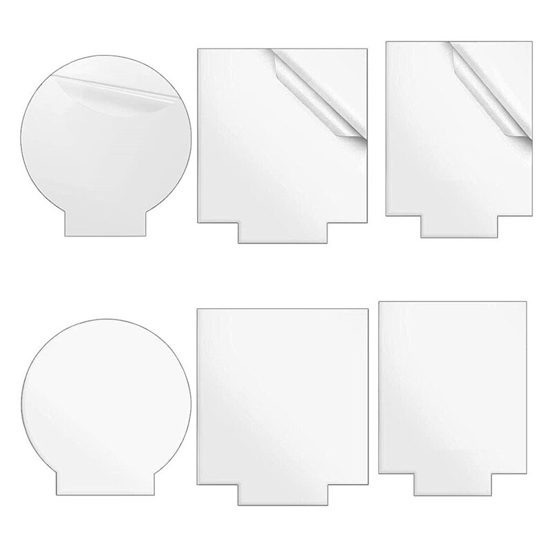 6Stck Klar Acryl Tafeln, 0,08 Zoll (2mm) Blatt Platten für LED Licht Basis, zeichen, Medaillen, Handwerk, DIY Anzeige: Ursprünglich Titel