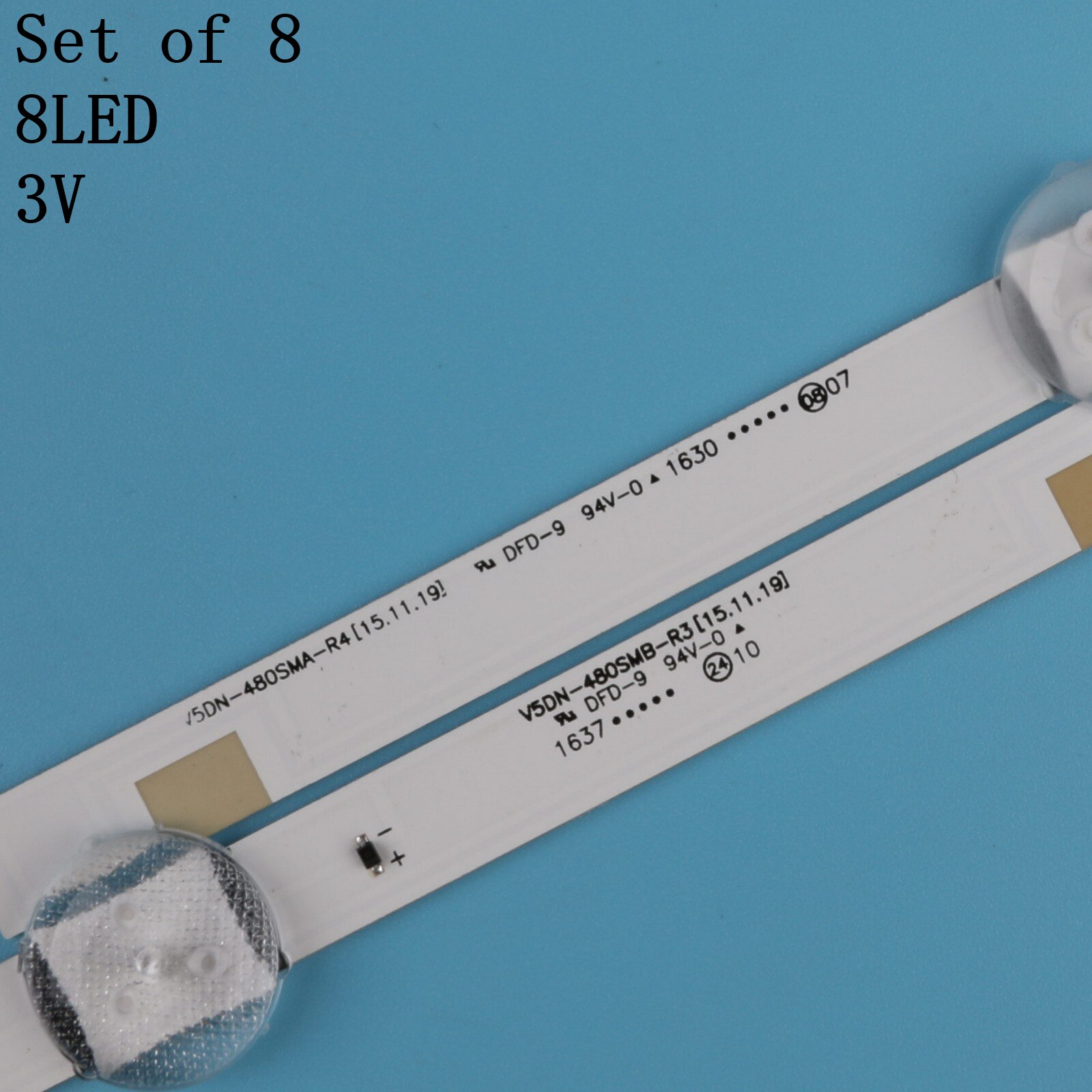 Kit 8 PCS LED backlight strip for Samsung UE48J5200 UN48J5000 LM41-00120Q LM41-00149A LM41-00120P LM41-00150A