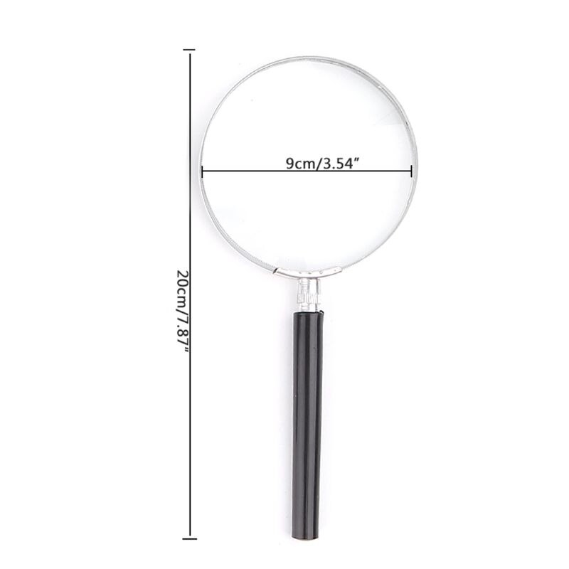 Portable Magnifying Glass Handheld Magnifier High Definition Reading Eye Loupe Grandado 8229