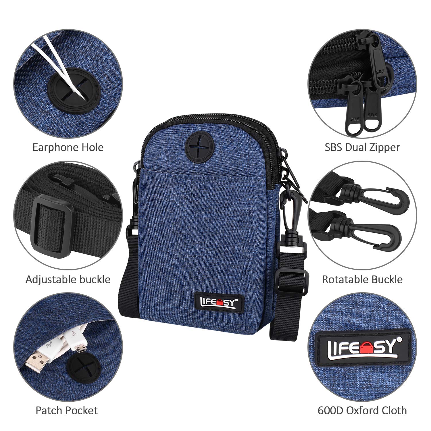 Sac organisateur de câble électrique, petit étui de transport d'accessoires électroniques de voyage, étui de câble de stockage Portable pour Gadgets, téléphone