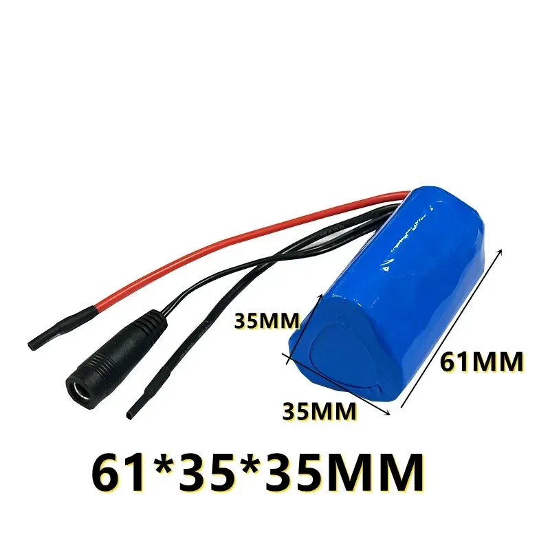 12V 18650 Battery Pack 9800mah 3S1P Li-ion Rechargeable Batteries with BMS Lithium Cells Protection Board +12.6V Charger