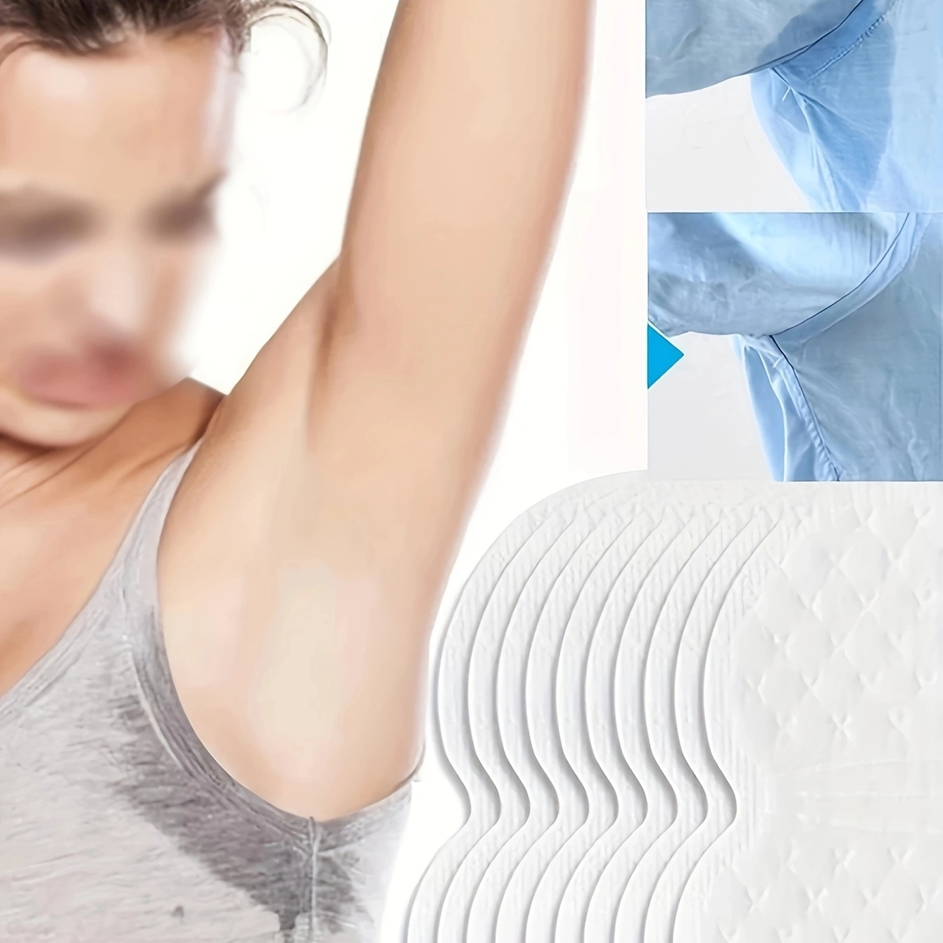 20 Stück/30 Stück/50 Stück/70 Stück, unsichtbare Anti-Schweiß-Aufkleber für Männer und Frauen, T-Shirt, einmalige schweißabsorbierende Unterarm-Aufkleber
