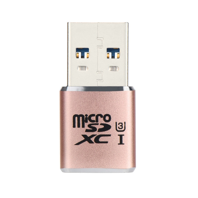 USB 3.0 Mini Card Reader/MICRO SD/SDXC Aluminum TF Card Reader Card writers A7